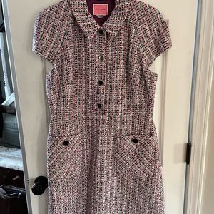 Kate Spade NWT Enchanted Tweed Shirtdress Size 12